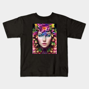 Flowers Queen Kids T-Shirt